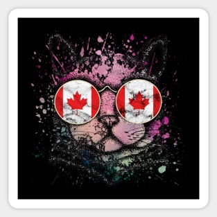 Cat Canadian Sticker